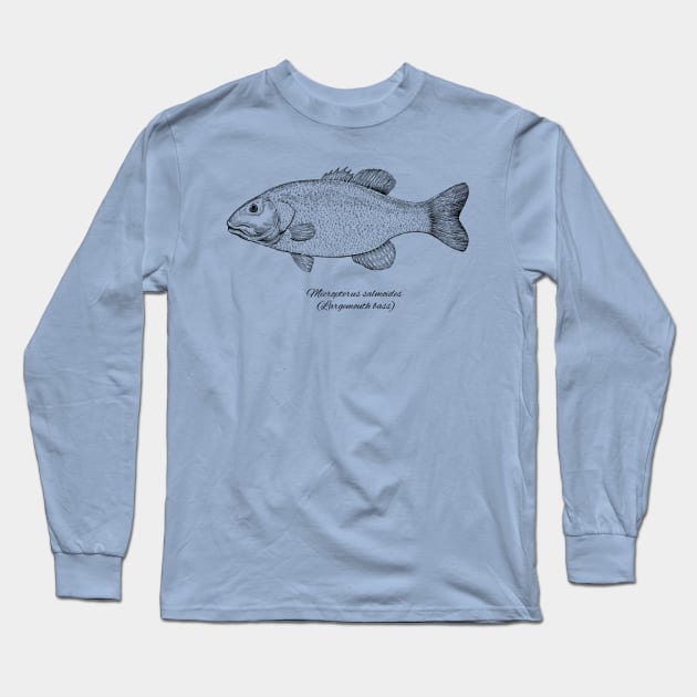 micropterus salmoides Long Sleeve T-Shirt by eugeniahauss